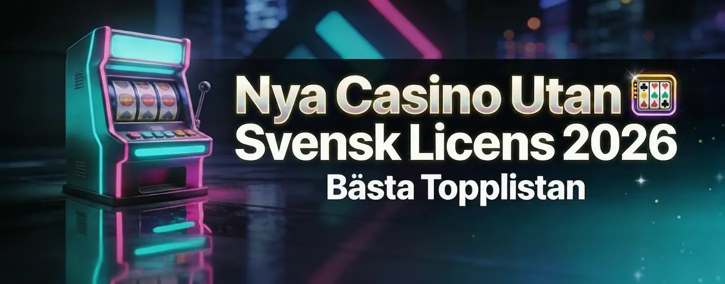 Nya casino utan svensk licens 2026 – bästa topplistan med spelautomater